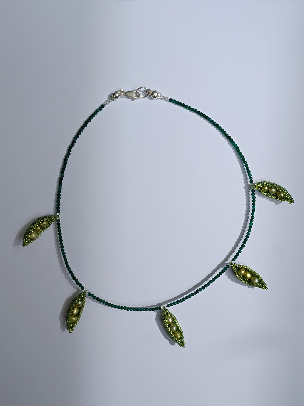 Collar Arvejas y Aventurinas