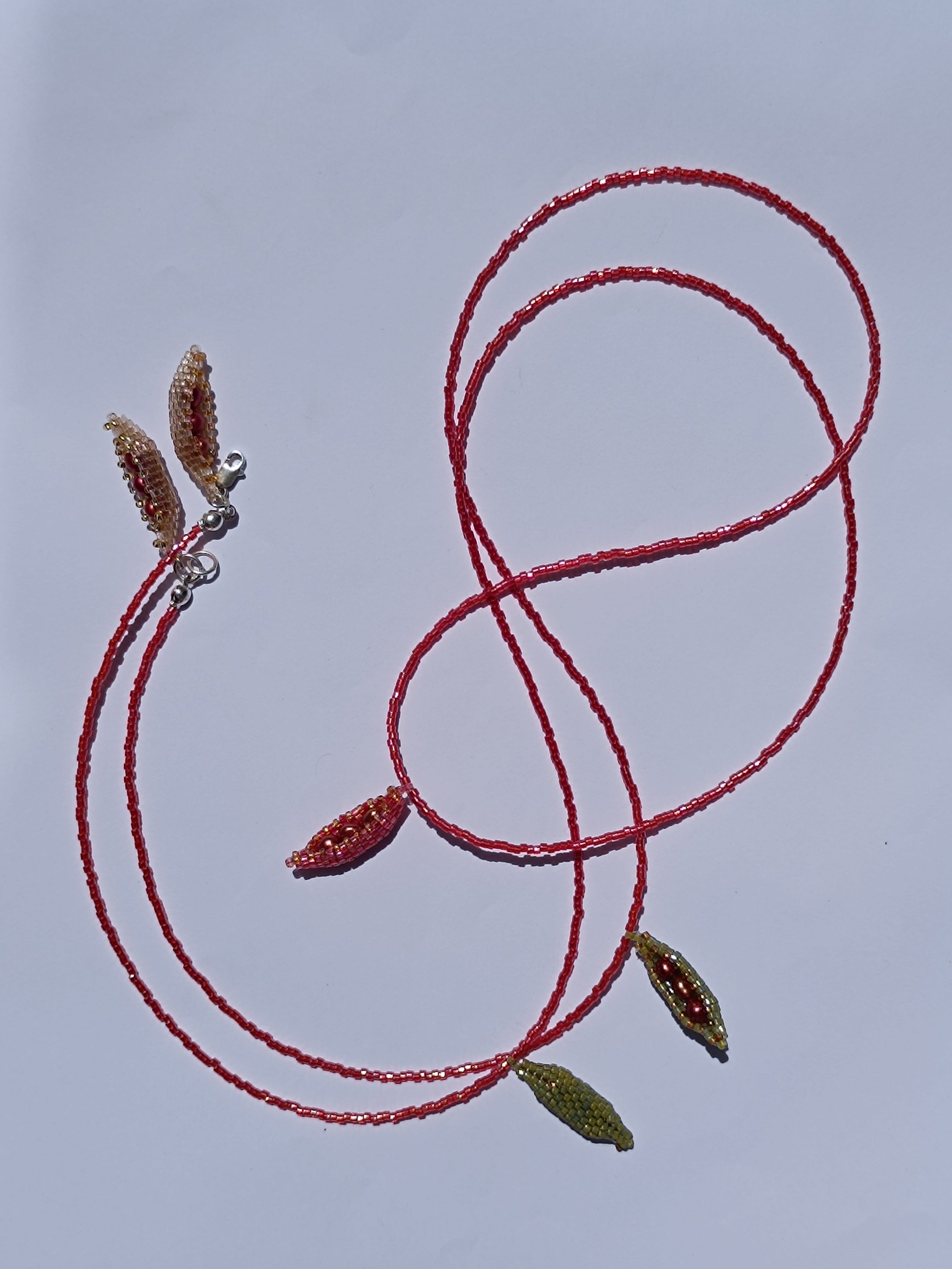 Collar Frijoles rojos