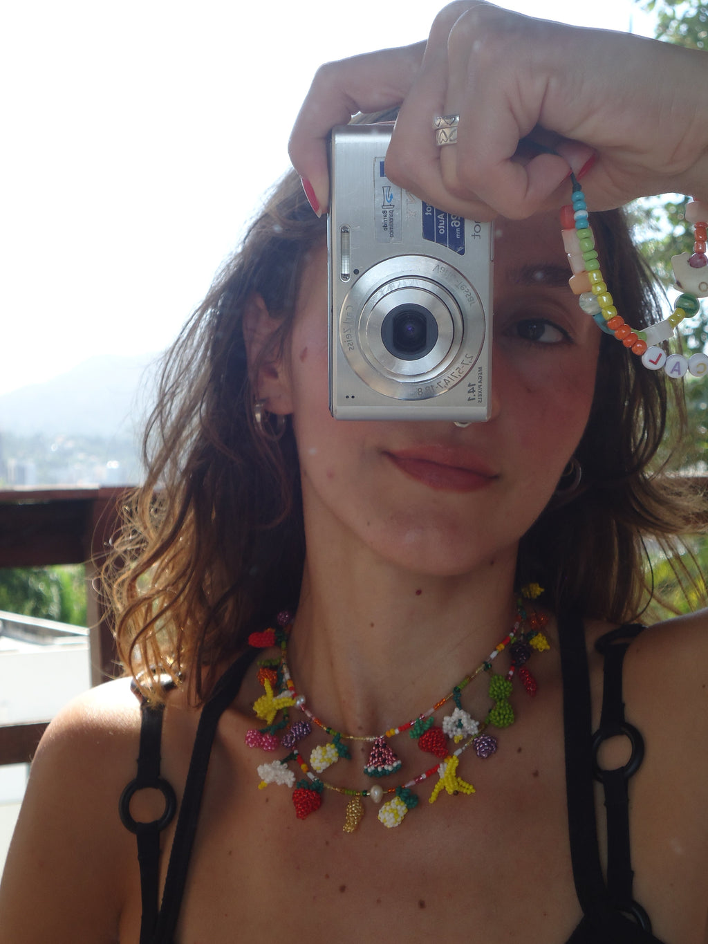 Collar 13 dijes tejidos