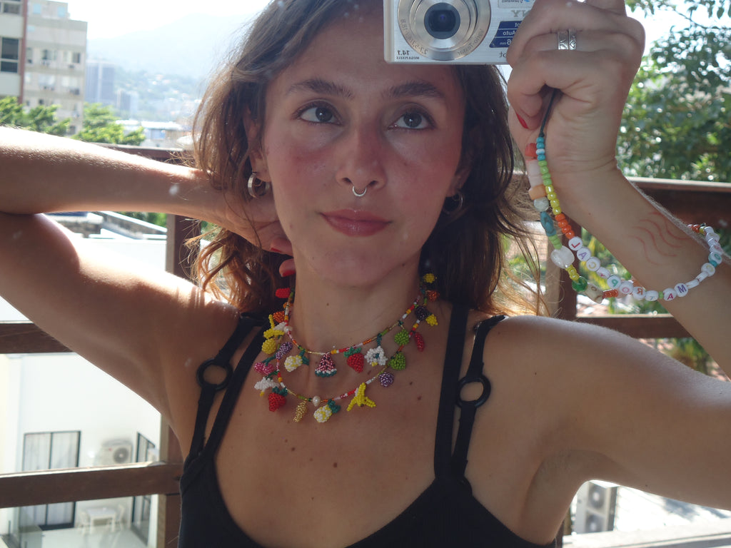 Choker 13 dijes tejidos