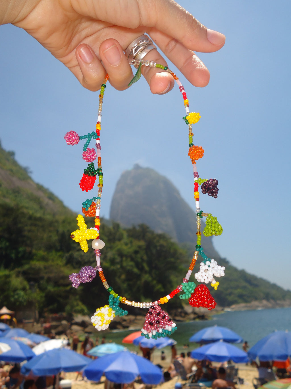 Choker 13 dijes tejidos