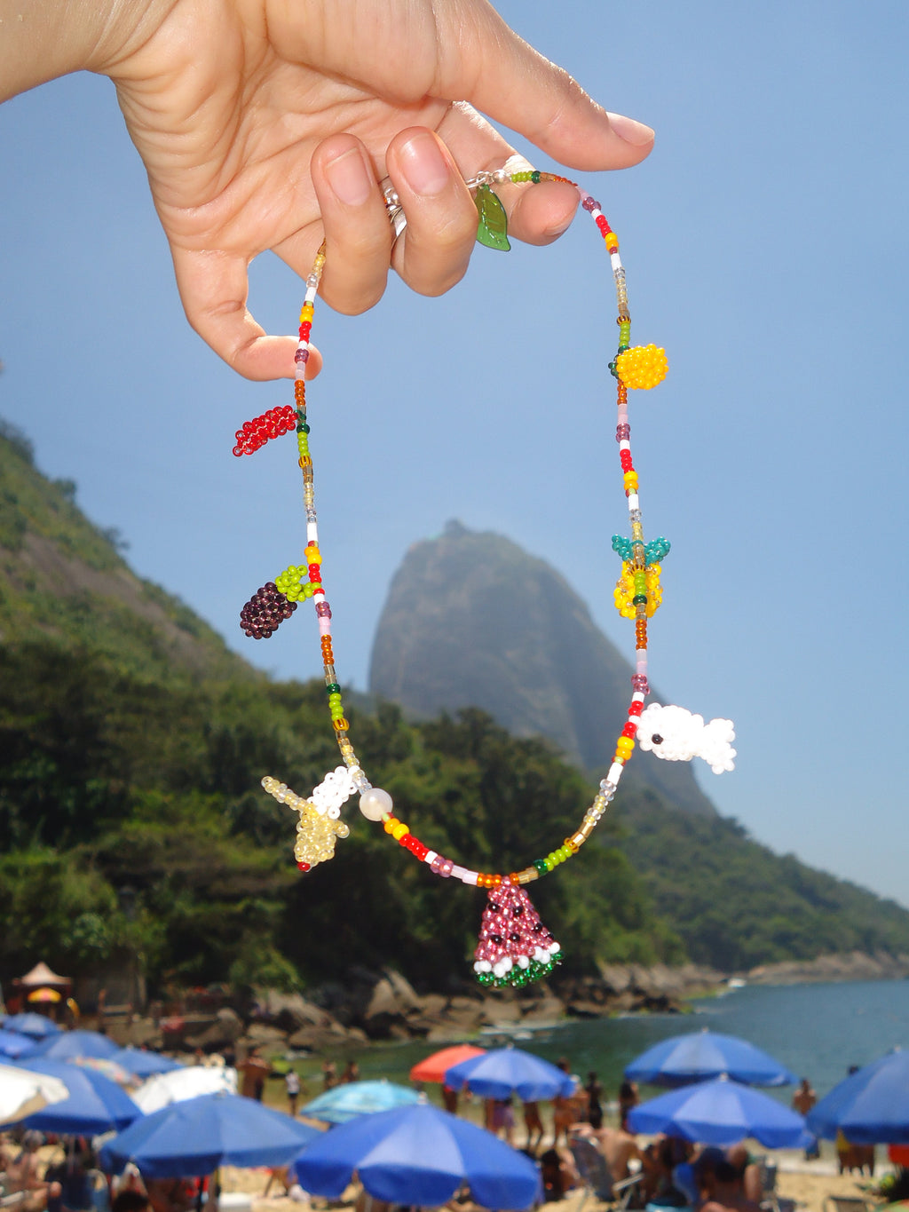 Collar 7 dijes tejidos