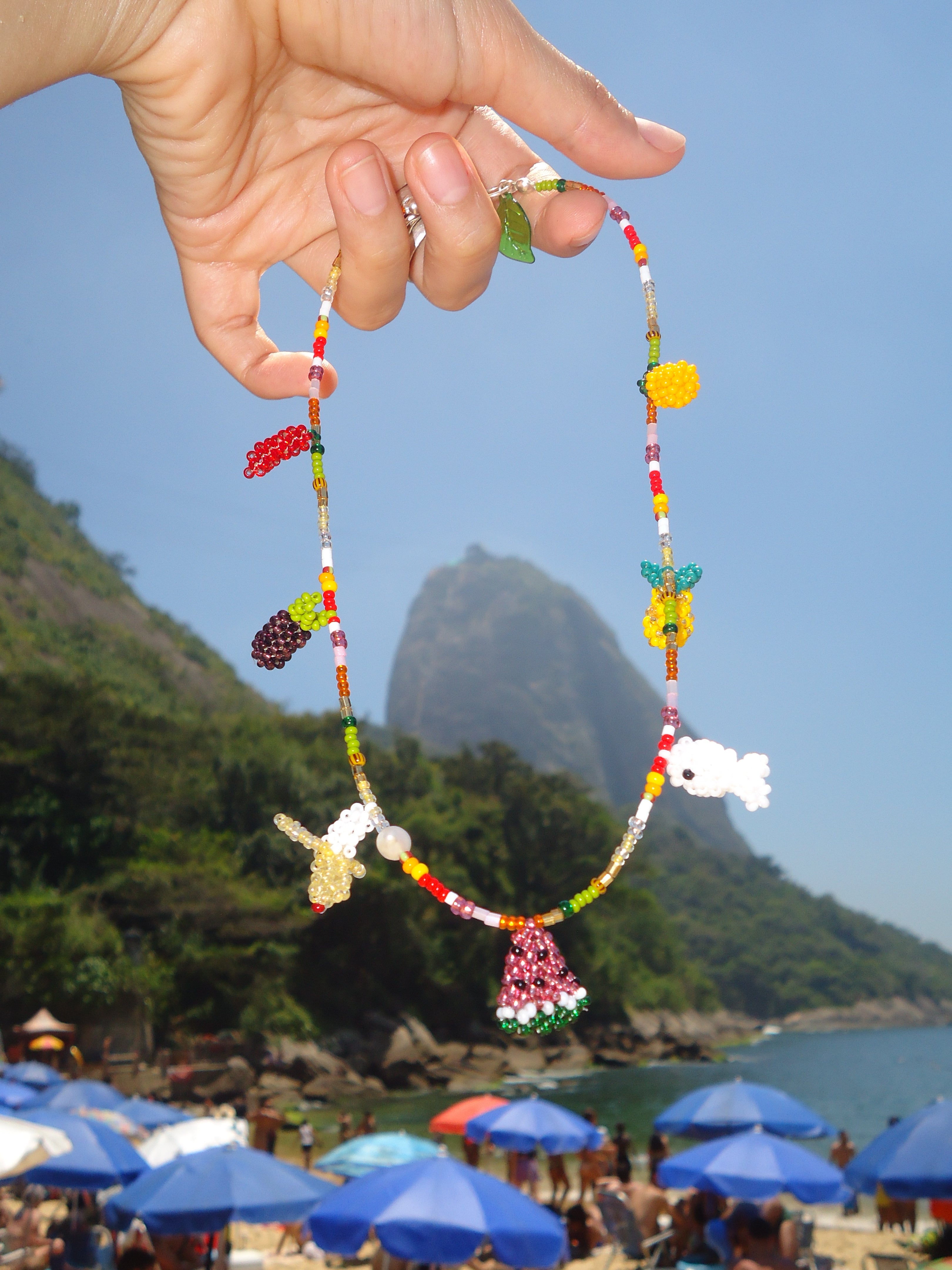 Collar 7 dijes tejidos