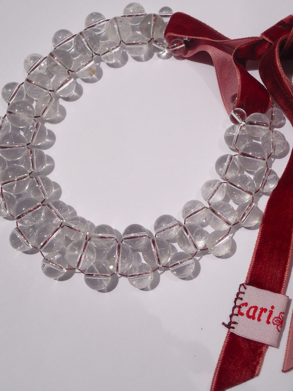Choker Tejido cuarzo cristal