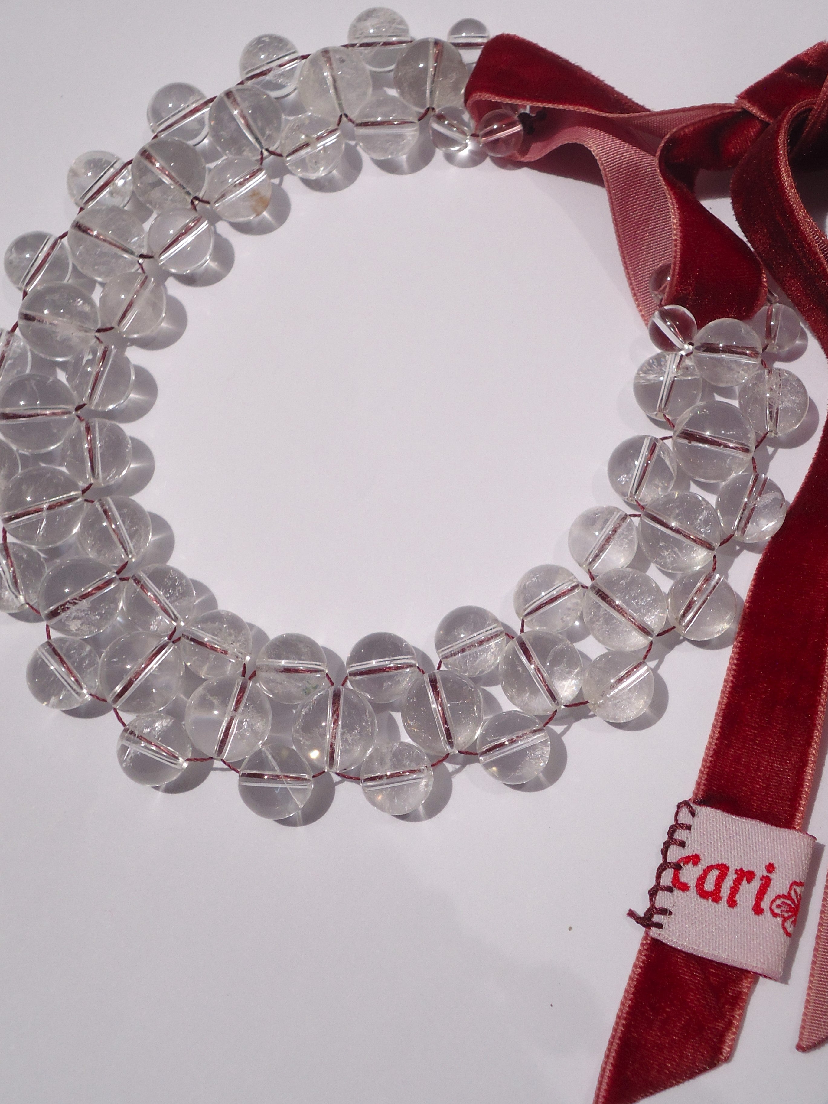 Choker Tejido cuarzo cristal