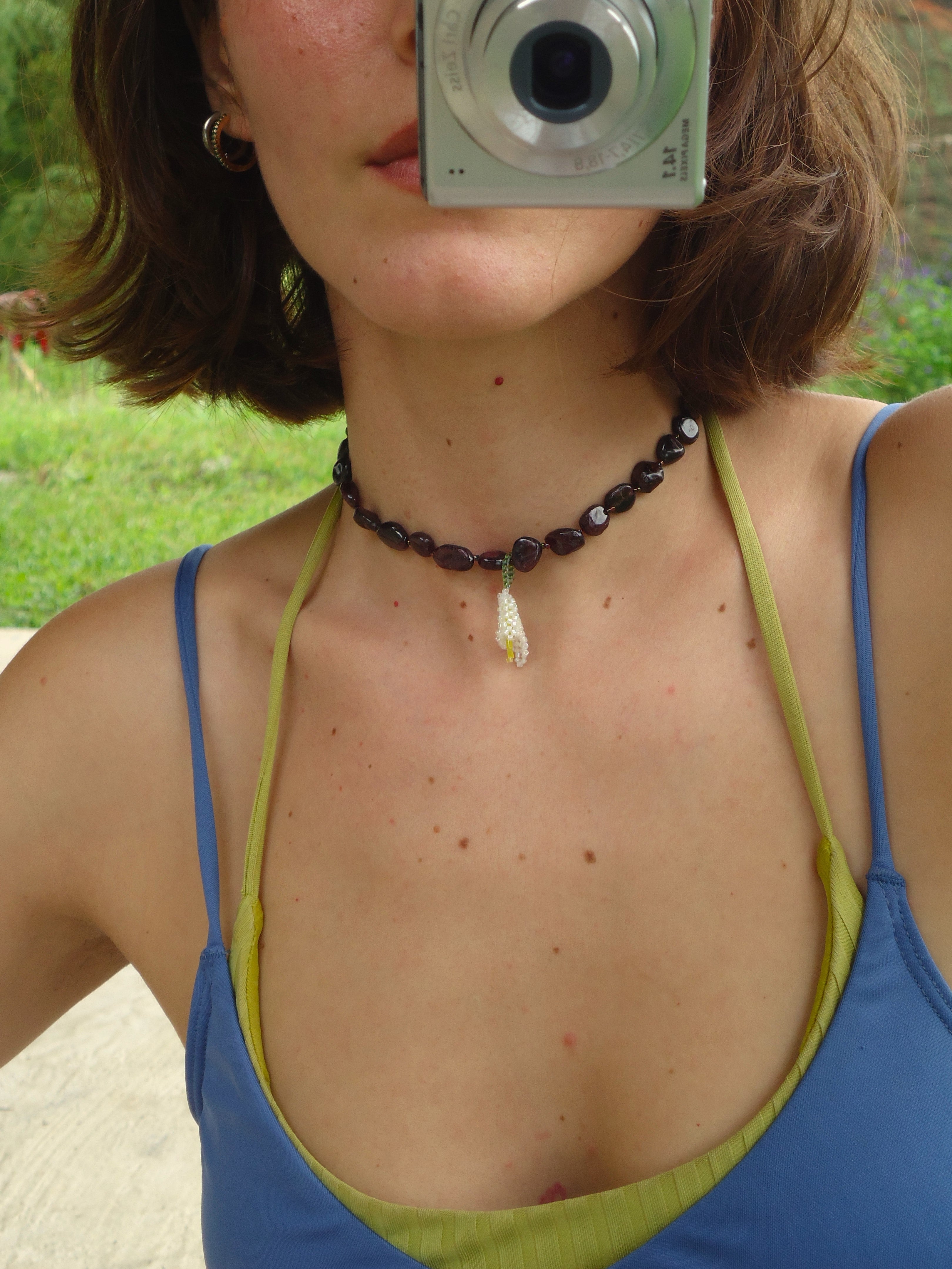 Collar Cala y granate