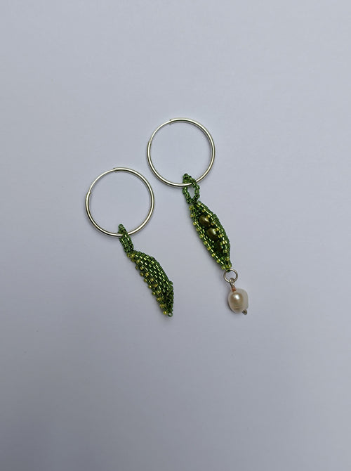 Aretes Arvejas y perla