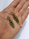Aretes Arvejas y perla