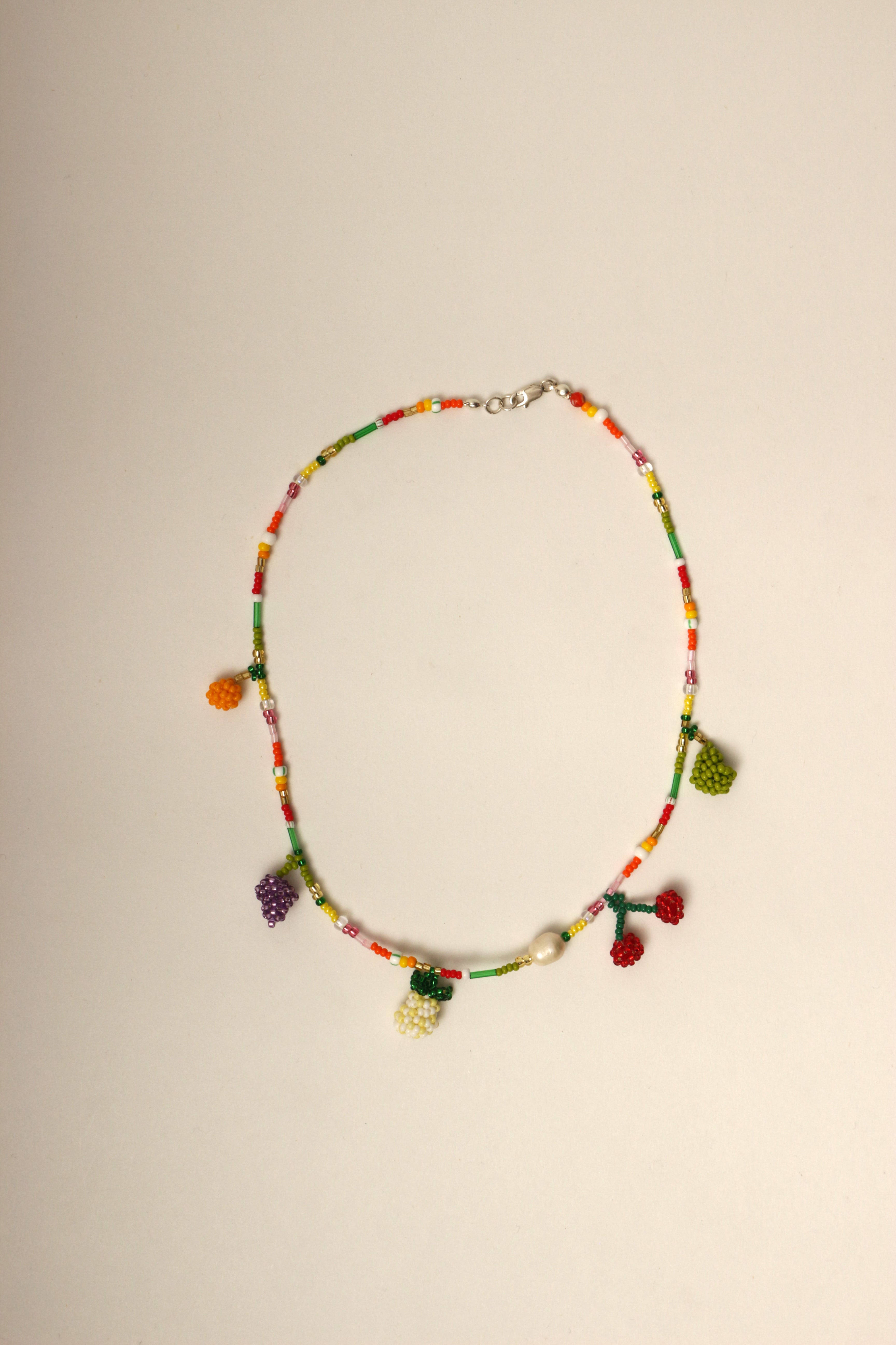Collar 5 dijes tejidos