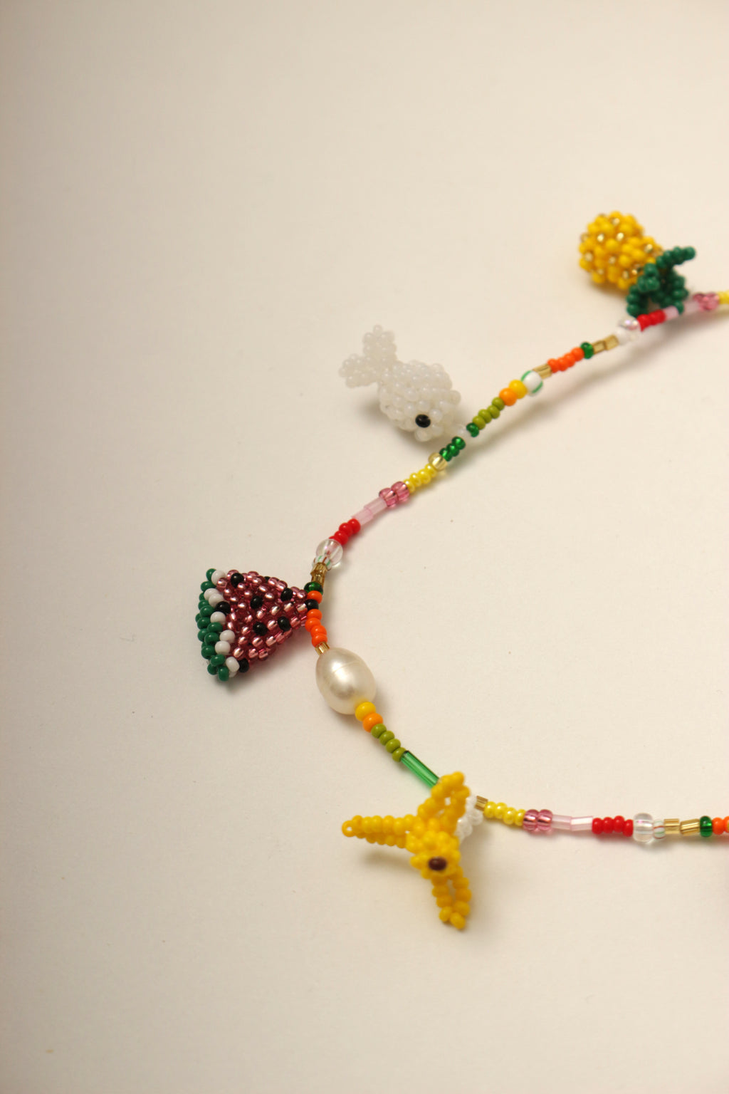 Collar 7 dijes tejidos