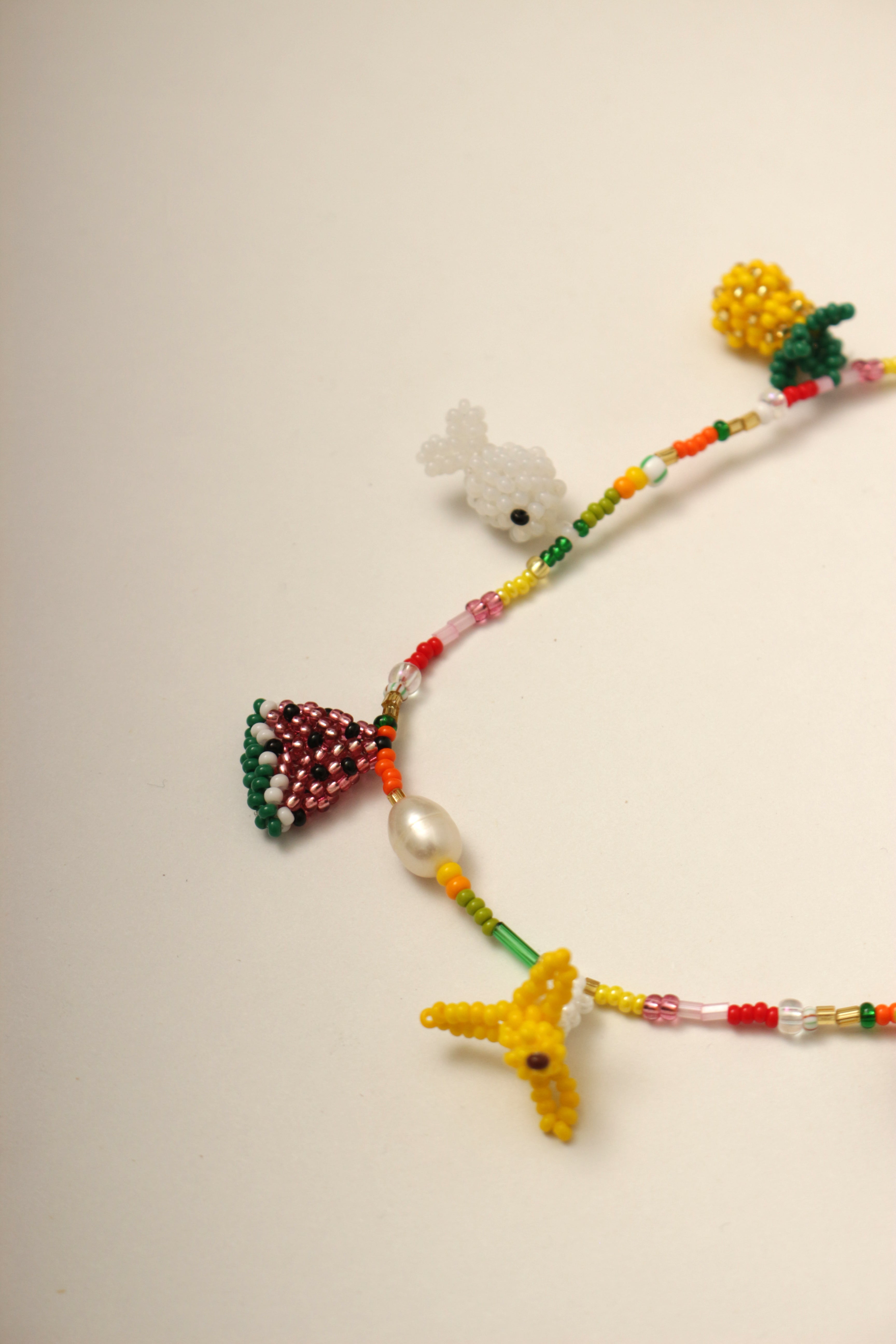 Collar 7 dijes tejidos