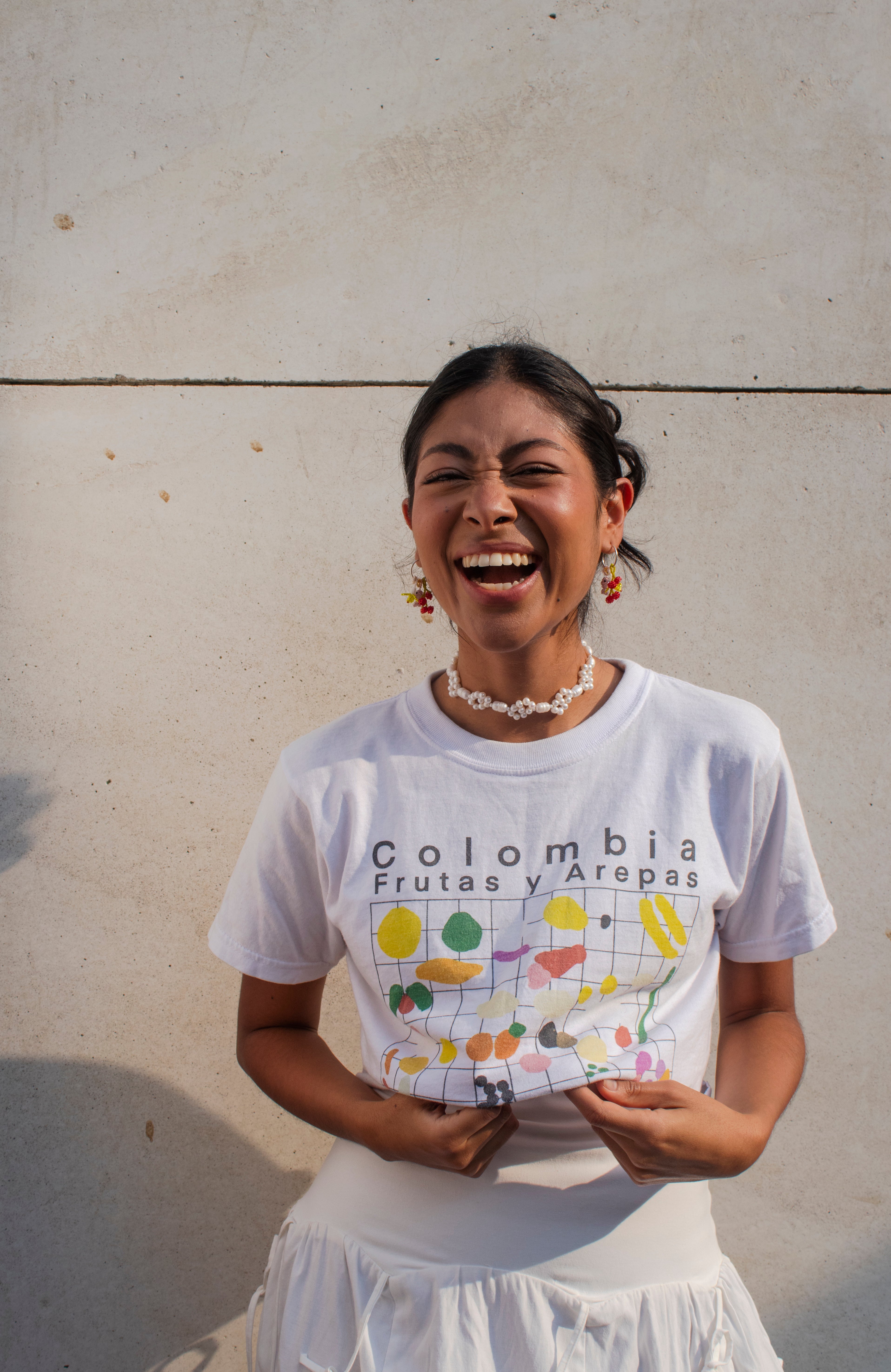 Choker Flores y perlas