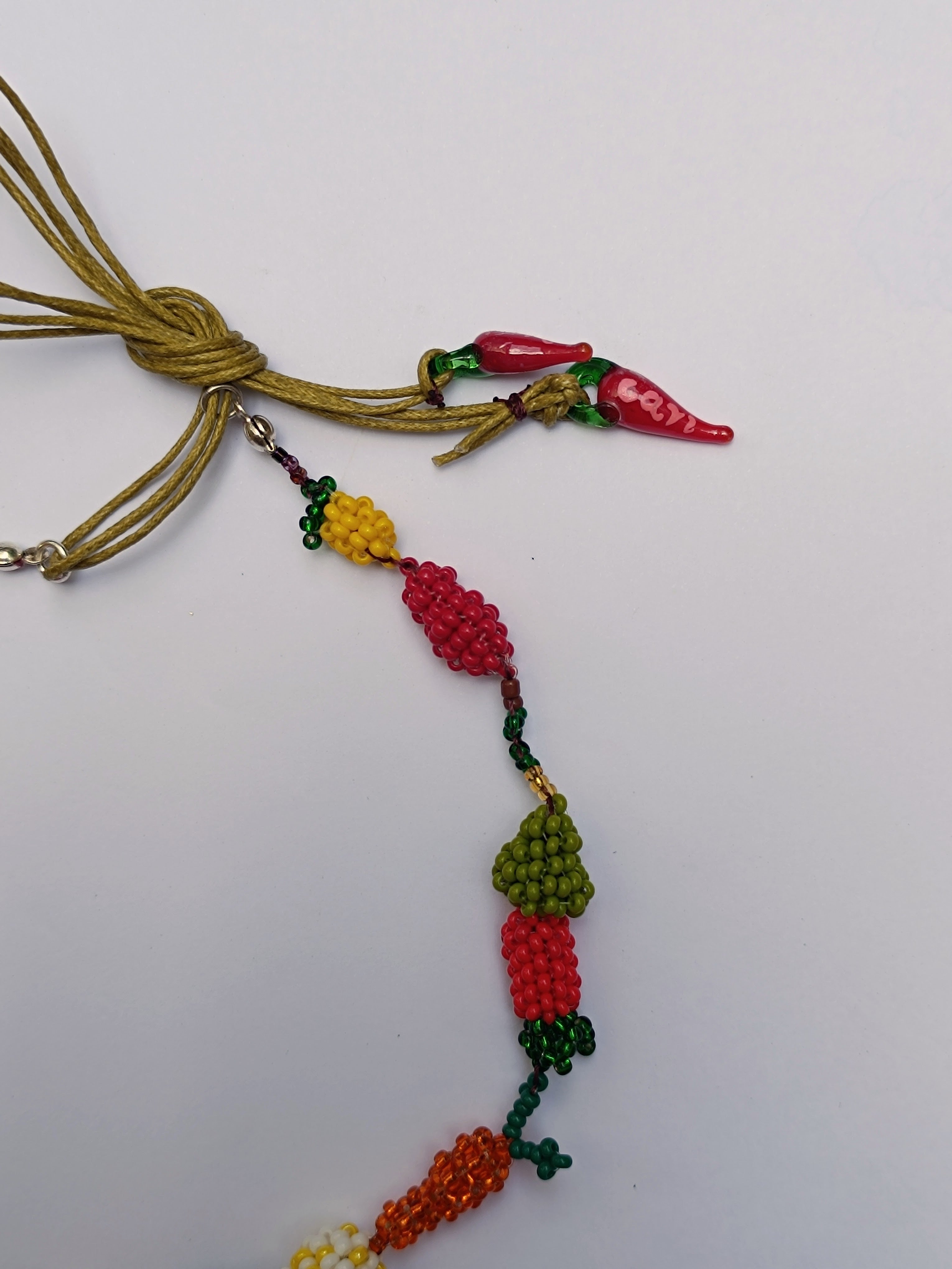Choker trece frutas especial -Racimo chontaduro-