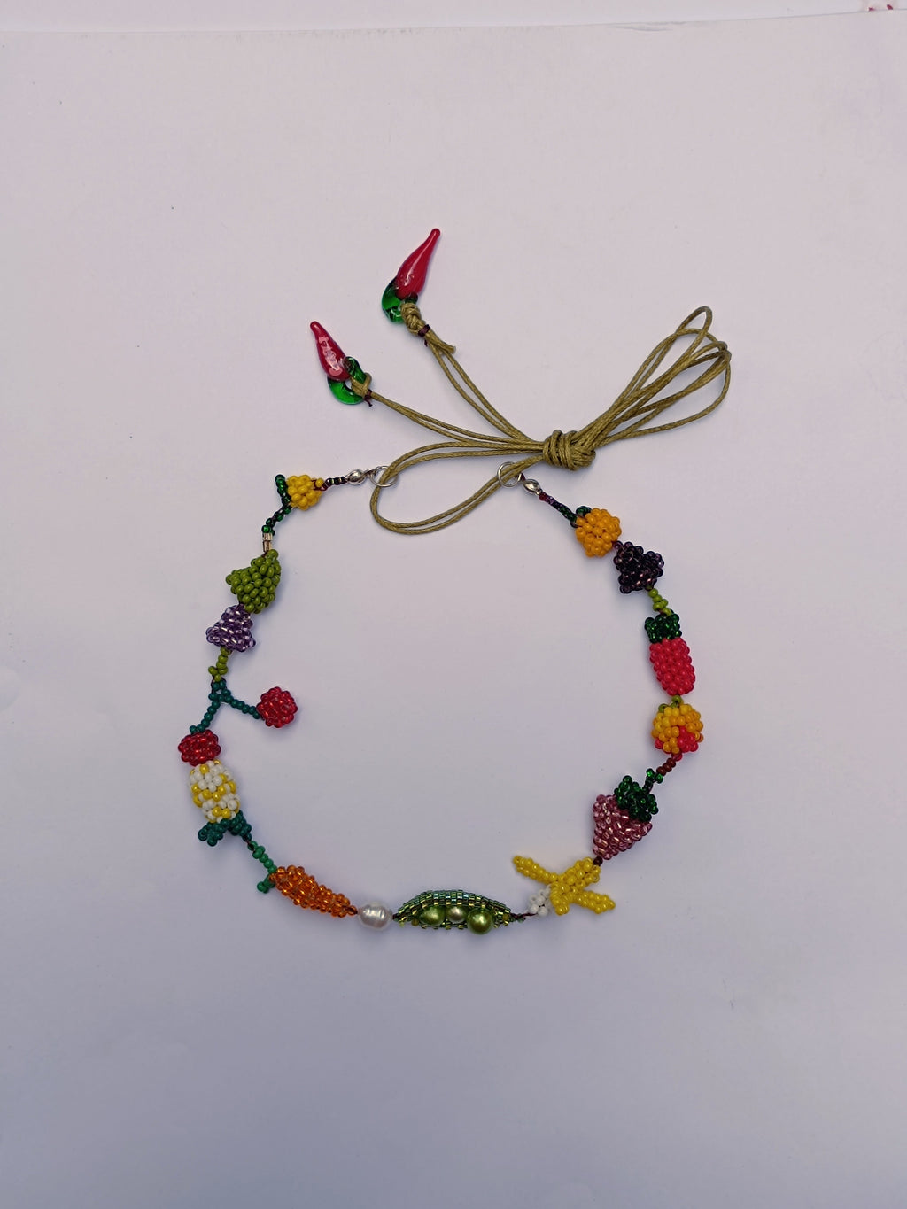 Choker trece frutas especial -Arveja-